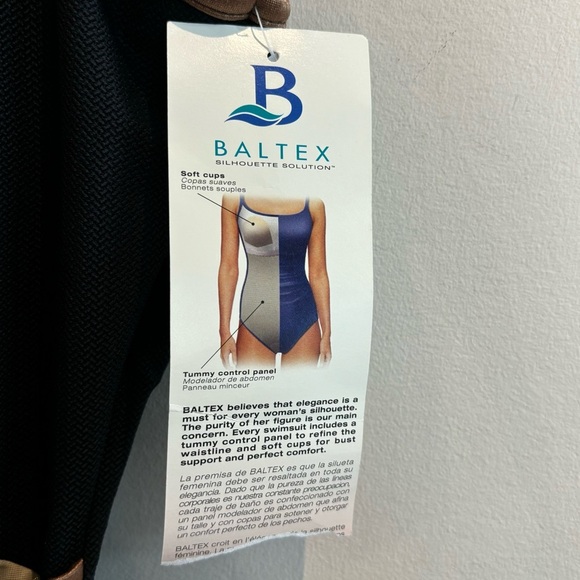 BALTEX Sz 18L One Piece Swimming Suit Bathing Suit Shape Hugging NEW WITH TAG - Picture 5 of 9